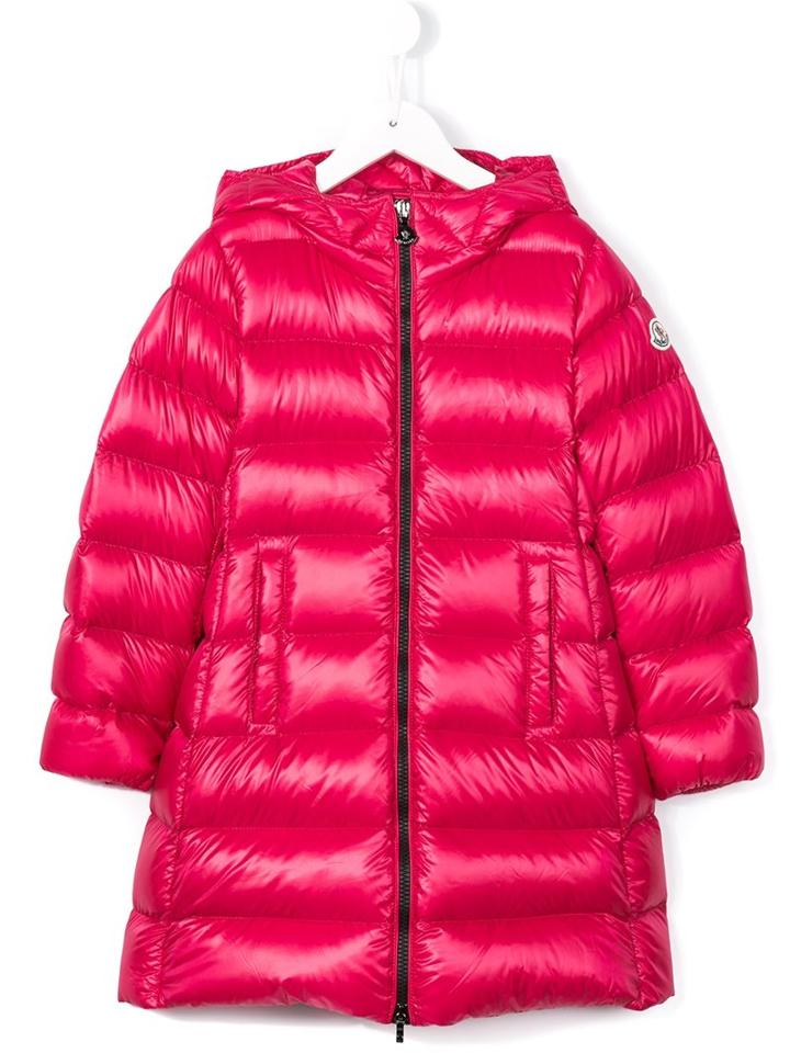 Moncler Kids 'suyen' Padded Coat, Toddler Girl's, Size: 5 Yrs, Pink/purple