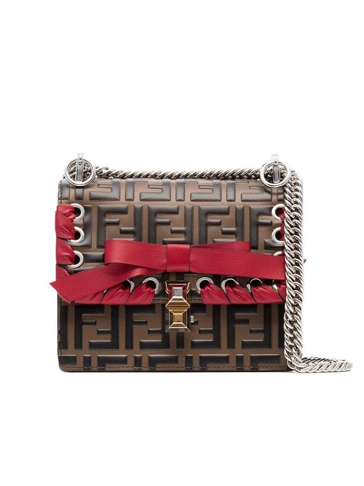 Fendi Tobacco Brown Kan I Shoulder Bag