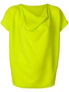 Issey Miyake Cowl Neck T-shirt - Yellow & Orange