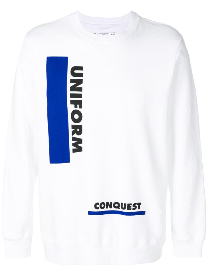 Sacai Uniform Conquest Sweatshirt - White