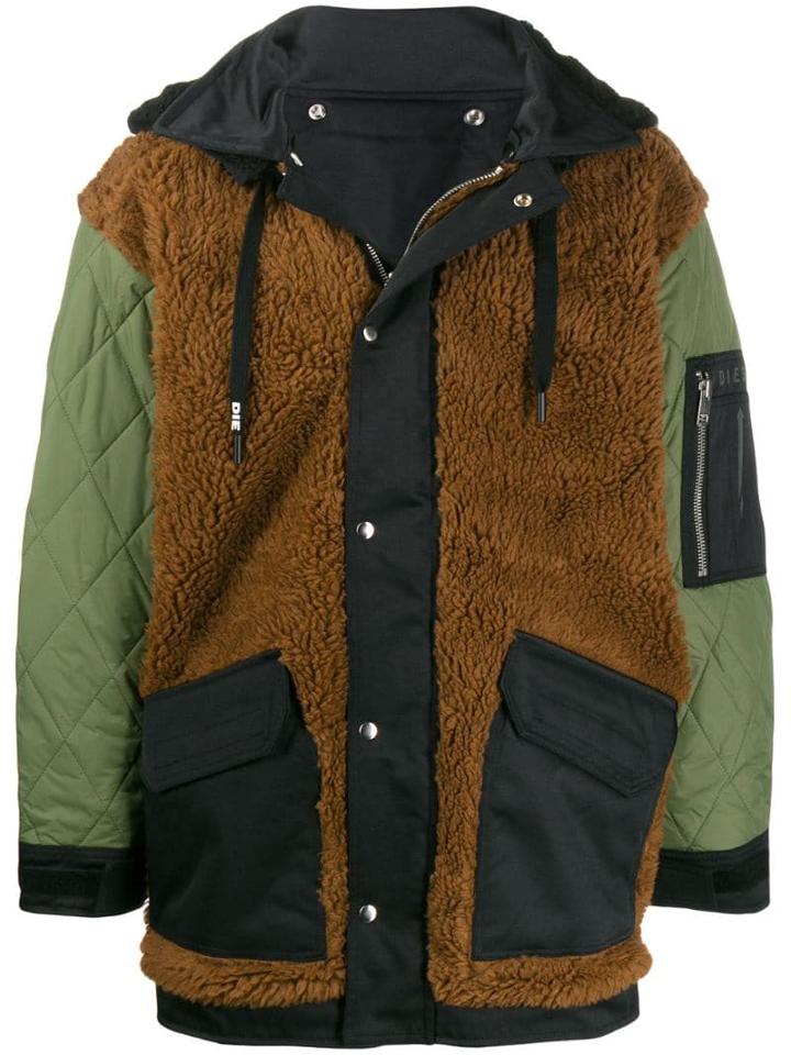 Diesel Reversible Coat - Black