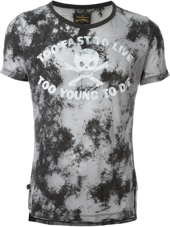 Vivienne Westwood Anglomania Too Fast To Live Print T-shirt