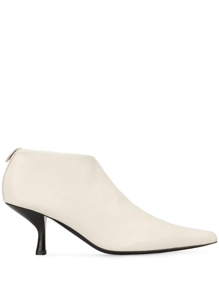 The Row Bourgeoise Ankle Boots - White