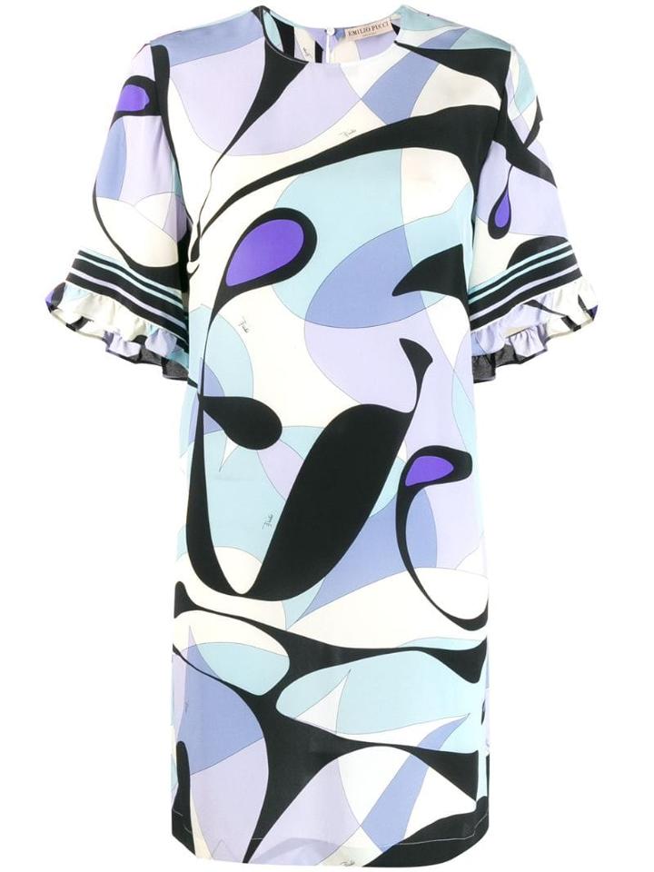 Emilio Pucci Printed Short Dress - Black