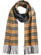 Burberry Vintage Check Reversible Scarf - Blue