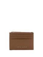 Orciani Logo Zipped Cardholder Wallet - Brown