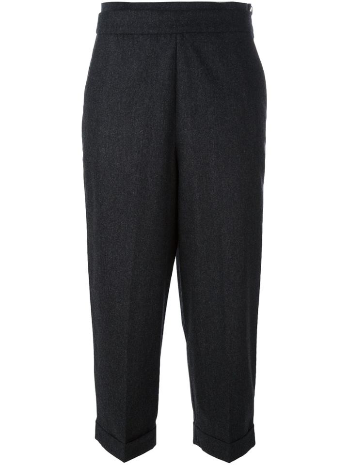 Fabiana Filippi Tapered Cropped Trousers - Black