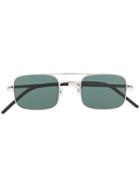 Saint Laurent Eyewear Sl 331 Square Frame Sunglasses - Silver