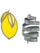 Jacquemus Asymmetric Lemon Earrings - White
