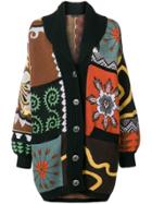 Etro Floral Pattern Cardi-coat - Black