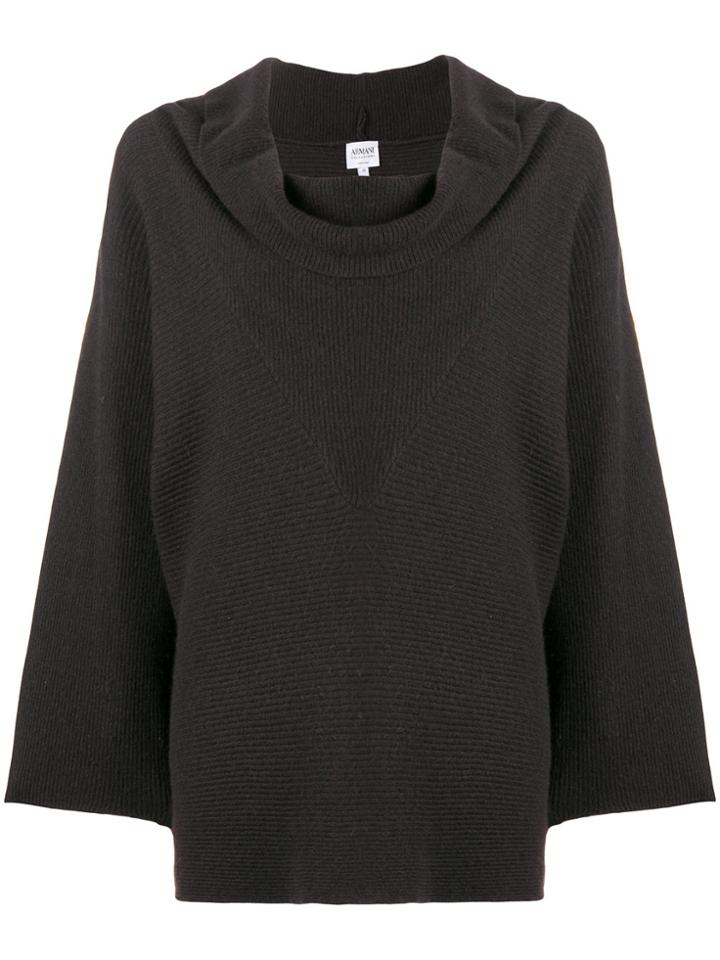 Giorgio Armani Vintage Ribbed Sweater - Grey