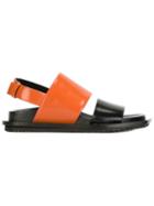 Marni Two-tone Sandals, Women's, Size: 39, Black, Calf Leather/rubber