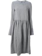 Alice Waese Long Sleeve Big Dress, Women's, Size: Small, Grey, Cotton/linen/flax