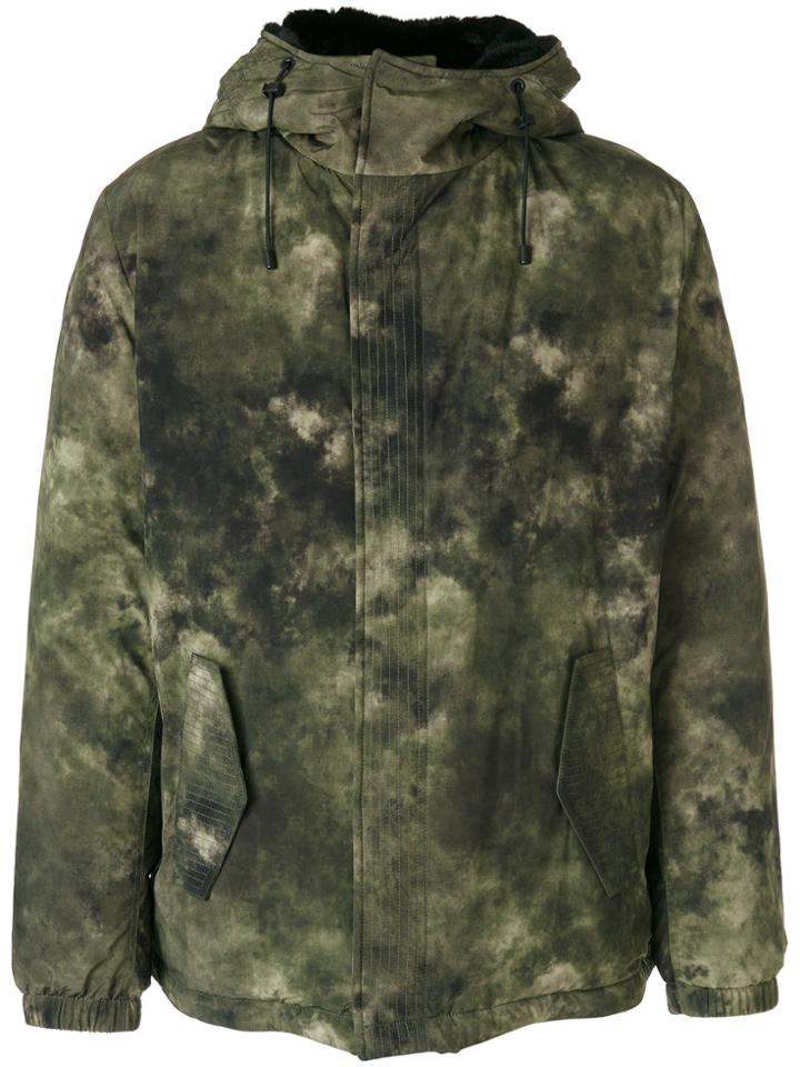 Marcelo Burlon County Of Milan Tie-dye Jacket - Green