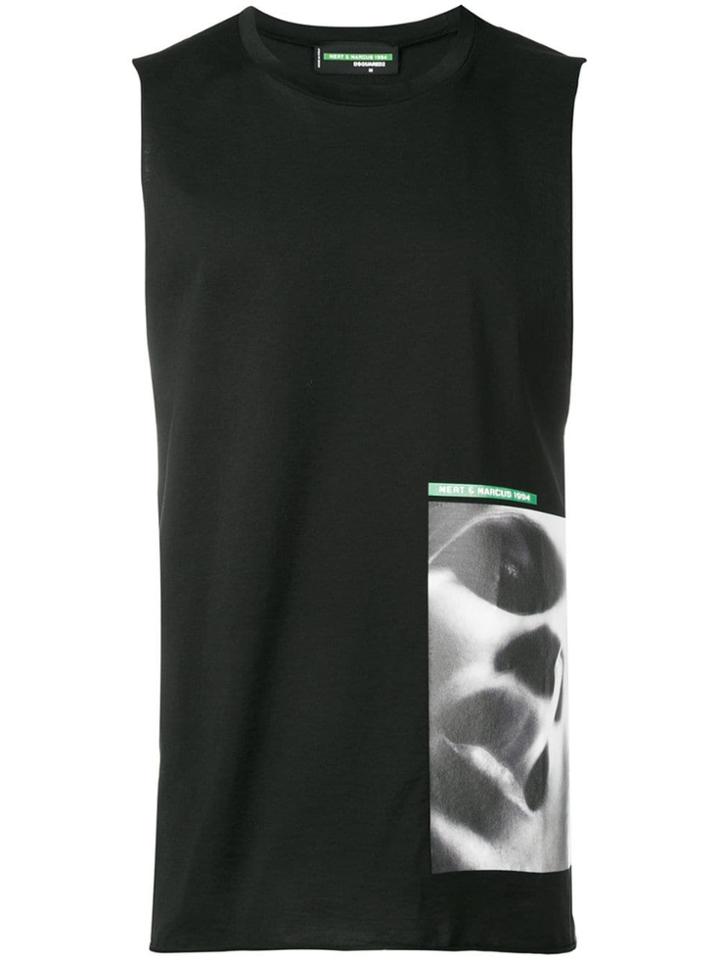 Dsquared2 Face Print Tank Top - Black