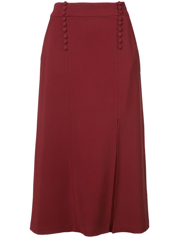 A.l.c. Midi A-line Skirt - Red