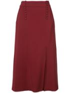 A.l.c. Midi A-line Skirt - Red