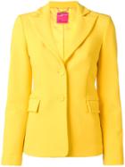 Blumarine Fitted Single-breasted Blazer - Yellow