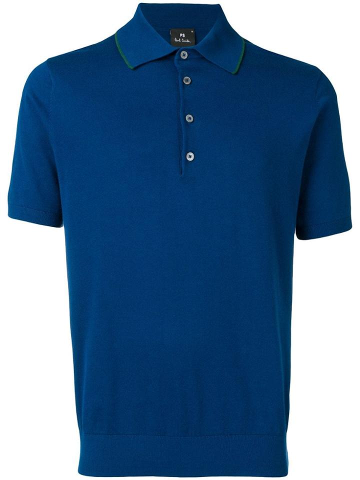 Ps Paul Smith Slim-fit Polo Shirt - Blue