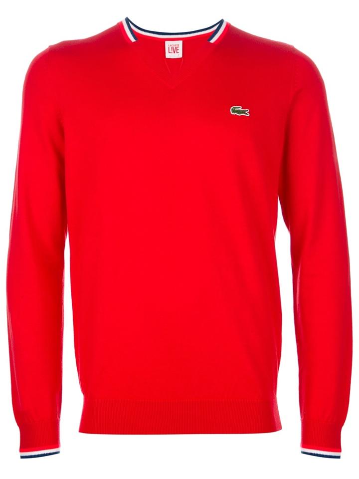 Lacoste Live V Neck Pullover