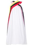 Msgm Broderie Anglaise Swing Dress - White