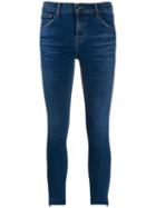 J Brand Zipped Hem Skinny Jeans - Blue
