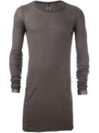 Rick Owens Longsleeved T-shirt, Men's, Size: M, Grey, Cotton