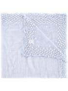 Faliero Sarti Woven Scarf, Women's, Blue, Cotton