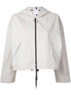 Cityshop - Hooded Bomber Jacket - Women - Cotton/nylon/polyester - One Size, Nude/neutrals, Cotton/nylon/polyester