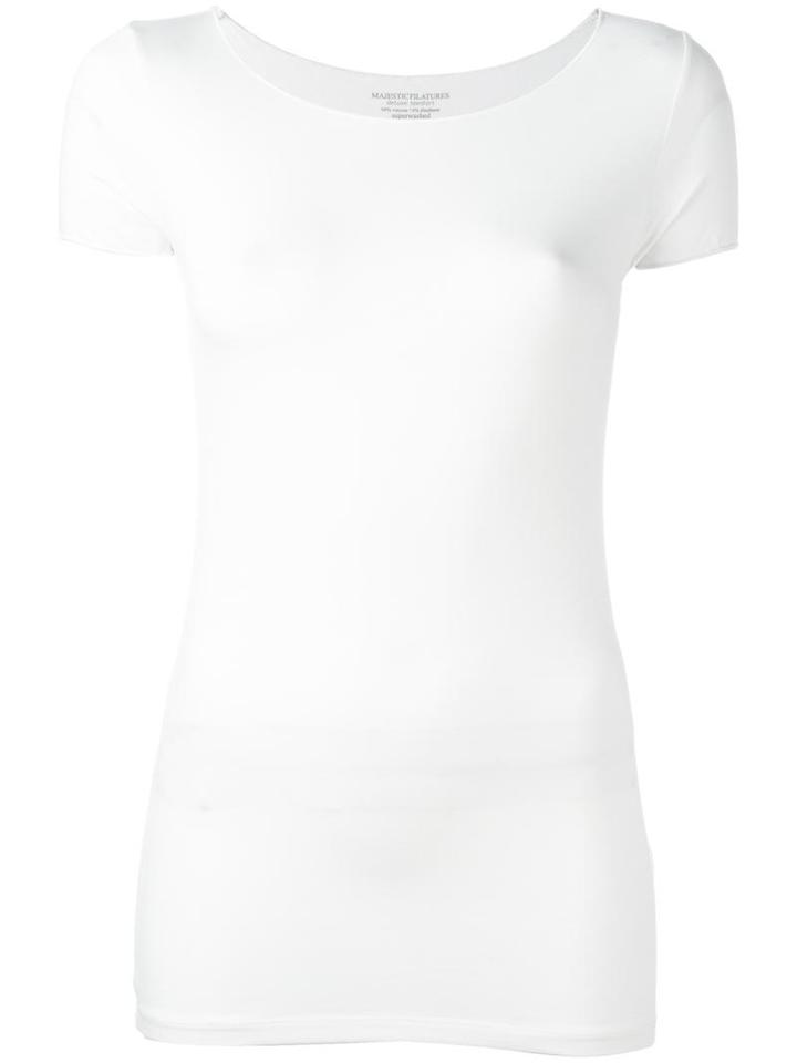 Majestic Filatures Classic T-shirt, Women's, Size: Ii, White, Viscose/spandex/elastane