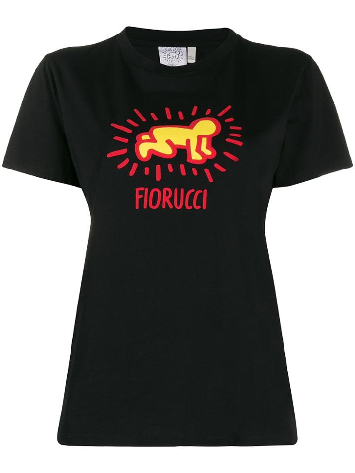 Fiorucci X Keith Haring Slim-fit T-shirt - Black