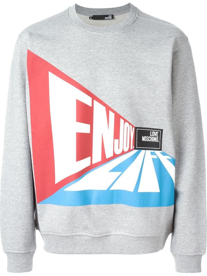 Love Moschino 'enjoy Life' Logo Sweatshirt