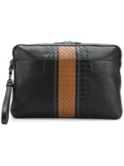Bottega Veneta Nero Valinea Calf Document Case - Black