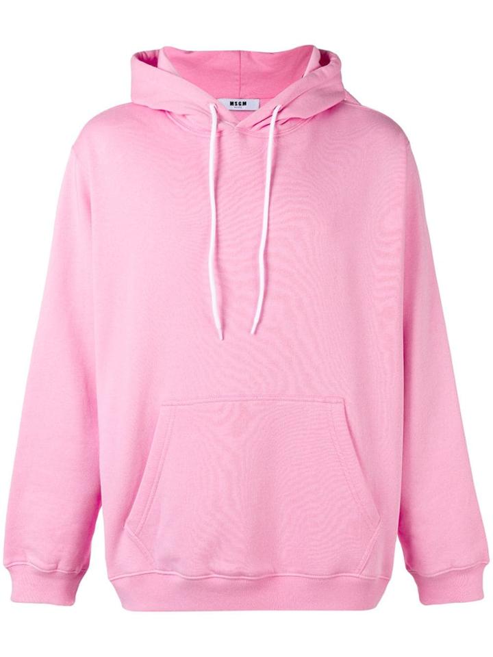 Msgm Hooded Sweatshirt - Pink & Purple
