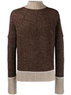 Jacquemus Turtle Neck Sweater - Brown