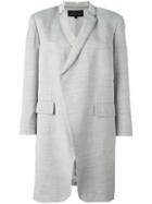 Comme Des Garçons Vintage Pvc Trim Lightweight Coat, Women's, Size: Medium, Grey