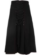 Proenza Schouler Corset Detail A-line Skirt, Women's, Size: 4, Blue, Virgin Wool/spandex/elastane/polyamide