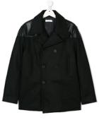 Stella Mccartney Kids Teen Double Breasted Peacoat - Blue