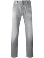 Jacob Cohen Slim-fit Jeans, Men's, Size: 34/34, Grey, Cotton/spandex/elastane