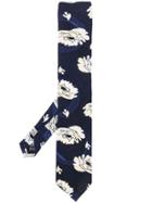 Yohji Yamamoto Floral Tie - Blue