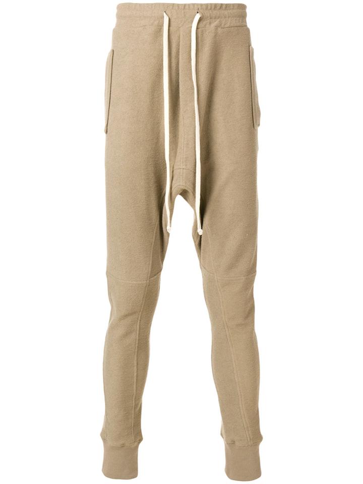 Ih Nom Uh Nit Dropped Crotch Tracksuit Bottom - Brown