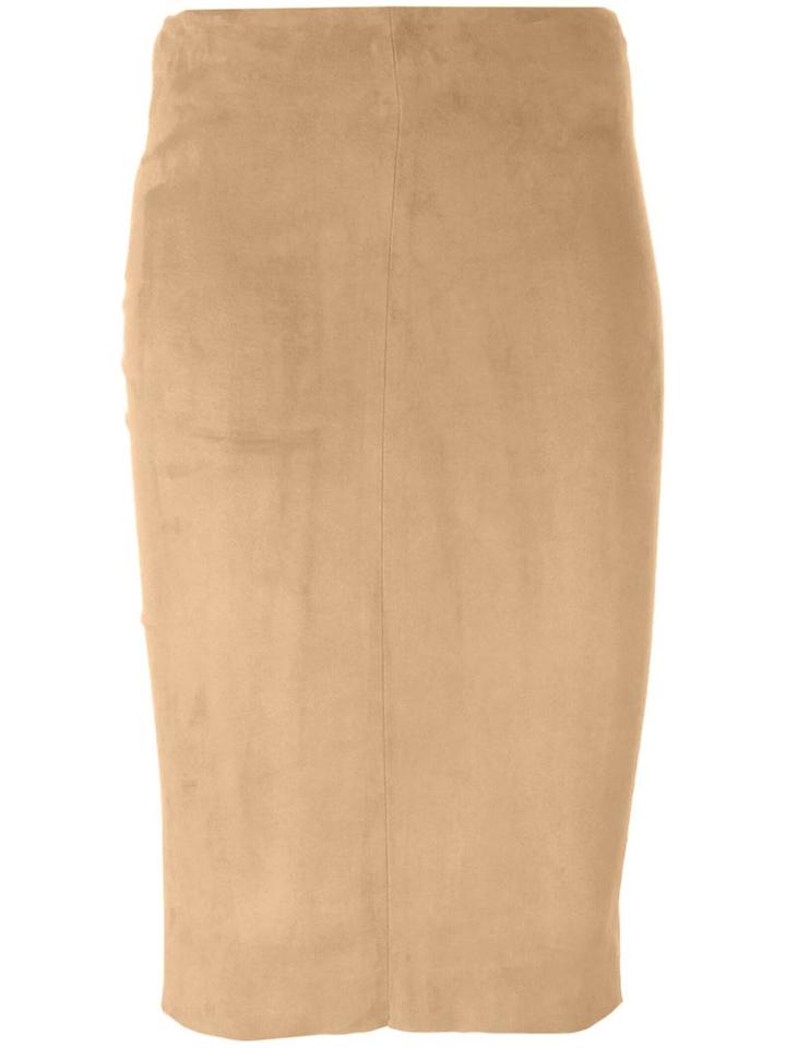 Drome Midi Pencil Skirt, Women's, Size: M, Nude/neutrals, Leather
