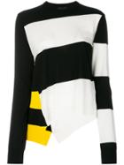 Calvin Klein 205w39nyc Blocked Stripe Jumper - Black