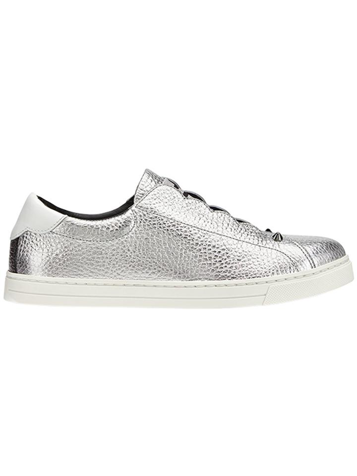 Fendi Logo Slip-on Sneakers - Metallic