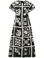 Red Valentino Embroidered Dress - Black
