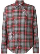 Stella Mccartney Tartan Check Embroidered Shirt - Grey