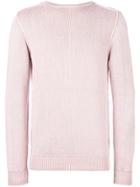 Dondup Classic Fitted Sweater - Pink & Purple