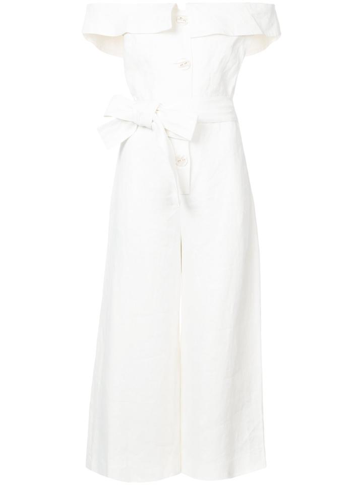 Alexis Off The Shoulder Jumpsuit - White