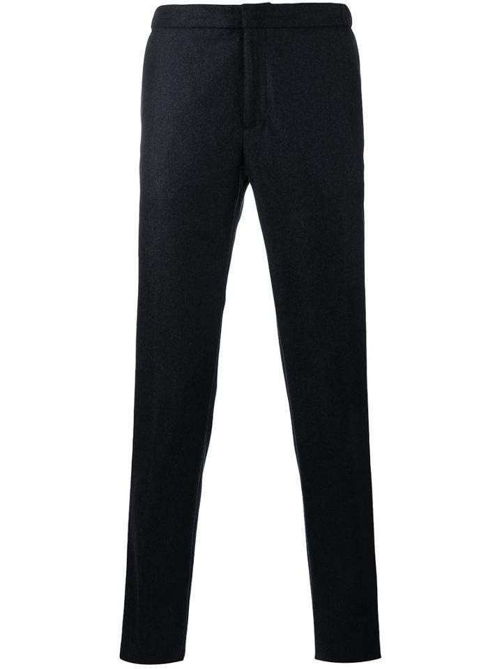Incotex Straight Leg Trousers, Men's, Size: 58, Blue, Wool