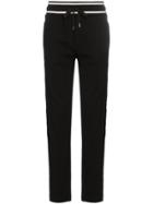 Dolce & Gabbana Logo Plaque Drawstring Track Pants - Black